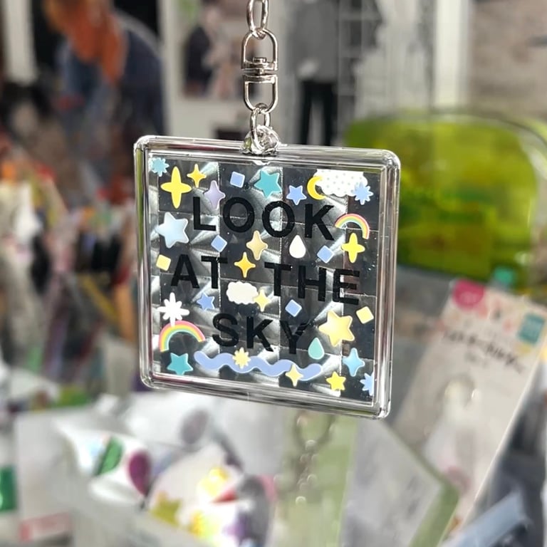 LOOK AT THE SKY - KEY CHAIN / BAG CHARM Image 2