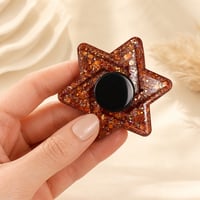 Image 4 of Red Glitter Fidget Spinner • Sparkly Stress Relief Toy • Cute Sensory Gift