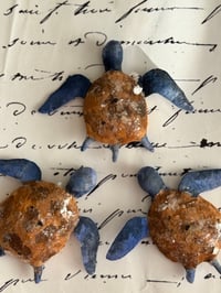 Image 1 of Spun Cotton Sea Turtle Ornaments