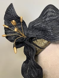 Image 3 of Black and gold headpiece