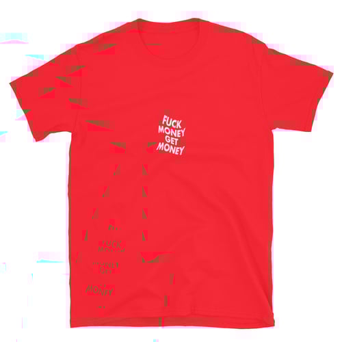 Image of WHITE FMGM LOGO RED TEE
