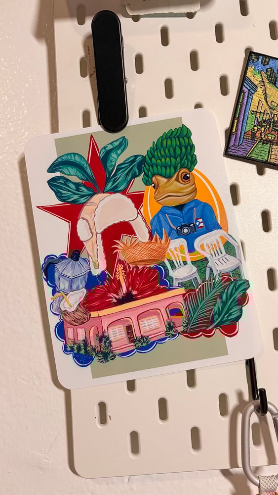 Image of Bad Bunny Print (Gouache Painting)