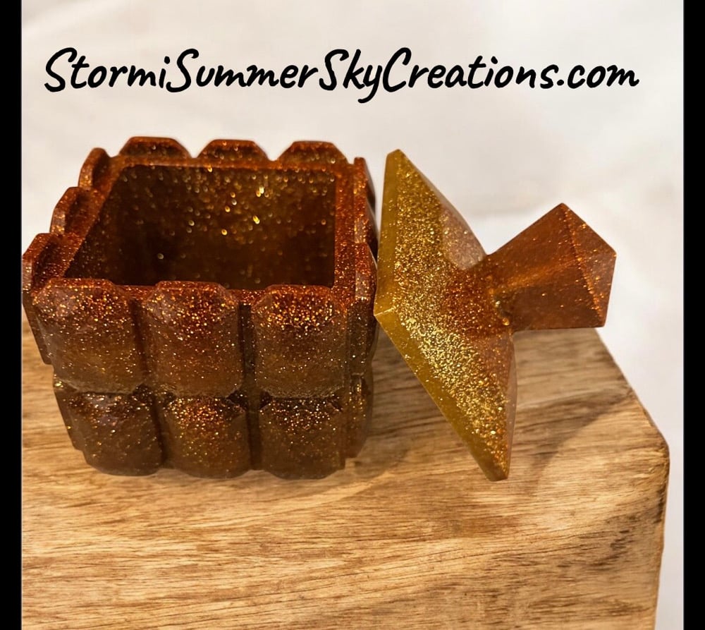 Image of (Blooper)Square Gem Trinket/Prayer Box