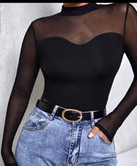 Long Sleeve Mesh T Shirt 