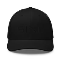 Image 1 of SINE 3D Logo Embroidered Trucker Cap