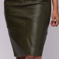 Image 6 of Leather Pencil Skirt