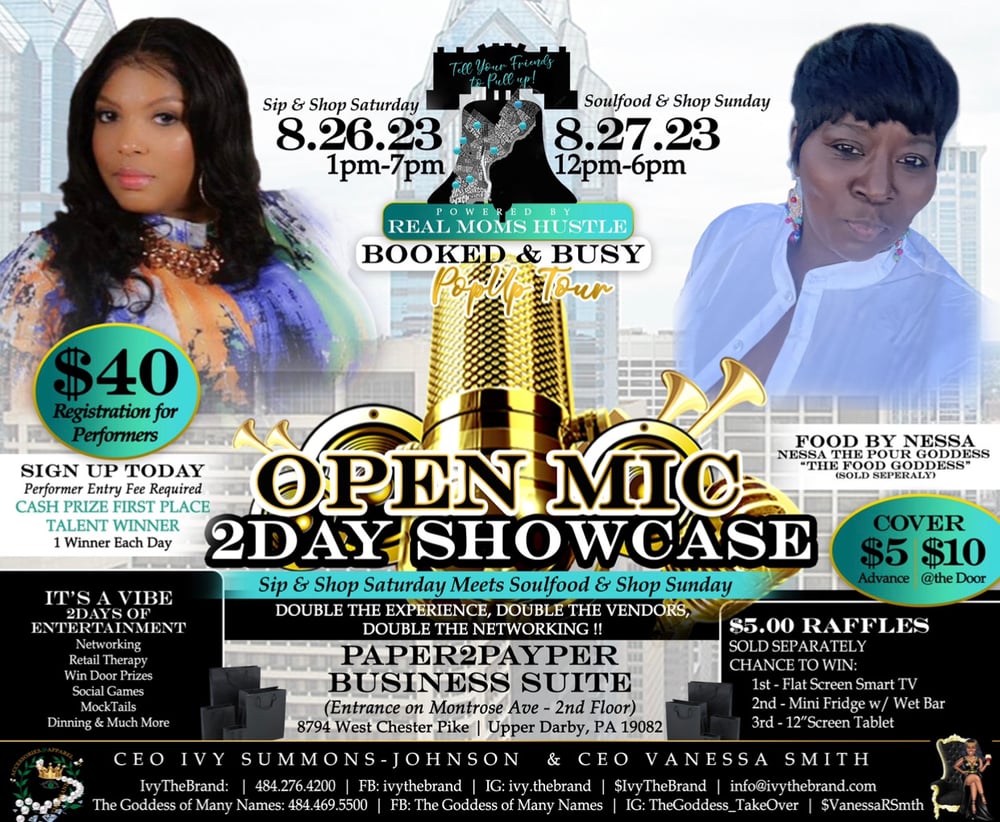 “Real Moms Hustle Open Mic Experience 
