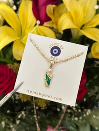Green Mini San Juditas Necklace