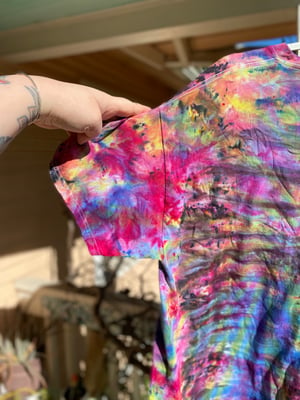 Image of XL Godzilla Be Gay Do Crime Tie Dye Shirt 2