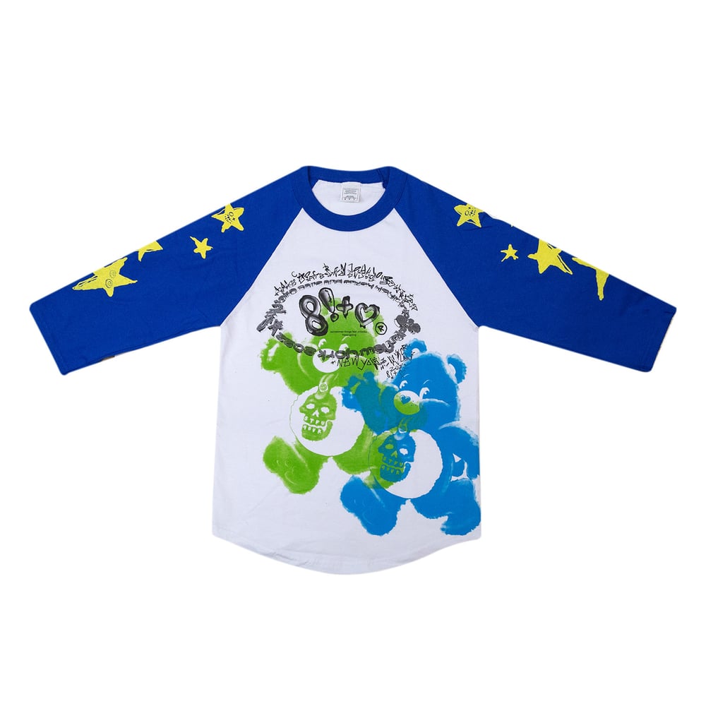 Image of STFUTAKECARE&ENJOYYOURTRIP blue Raglan Tee 