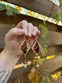 Image 1 of earthy butterfly earrings