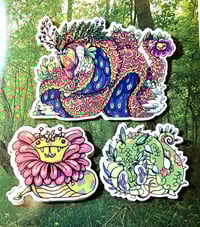 Wood Snake Sticker Set