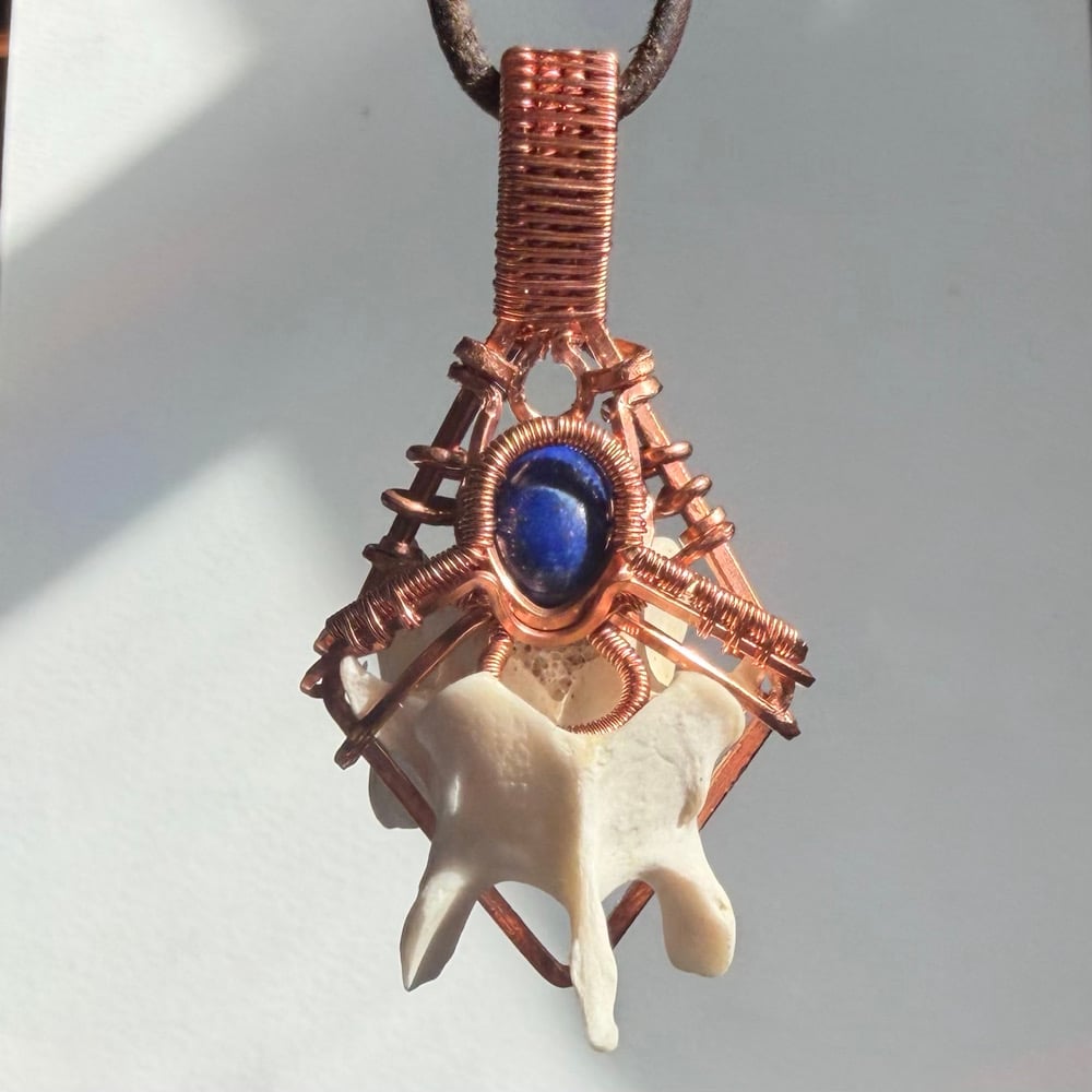Image of Lapis Lazuli & Vertebrate Pendant