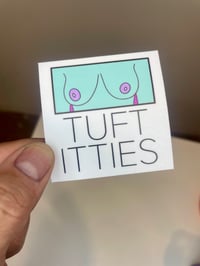 Image 3 of Tuft Itties Titty Sticker