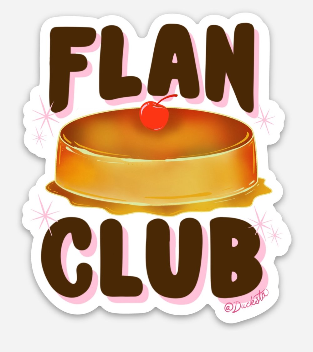 Image of Flan Club Sticker