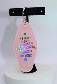 Image 1 of “My Way” Motel Tag Keychain (Watch this keychain Come to Life on Pinterest)