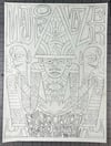 Major Lazer Poster Original pencil drawing
