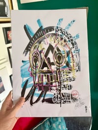 Image 4 of SKULLY TURQ Print 