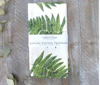 Fern Luxury Cotton Tea Towel - Toasted Crumpet