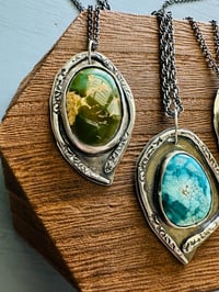 Image 10 of Stone Mountain turquoise pendant necklace