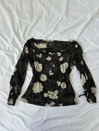 Image 4 of 00s brown floral shirt // L