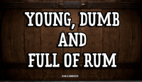 YOUNG DUMB AND FULL OF RUM FLAG PRE ORDER