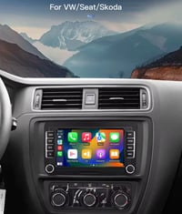 Image 1 of Volkswagen VW Golf Scirocco Polo Apple CarPlay Android Auto Touchscreen Buttons Headunit BT NAV