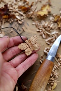 Image 6 of Butterfly Pendant Necklace. 