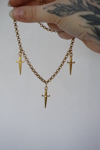 Image 2 of Dagger Choker (Gold) 