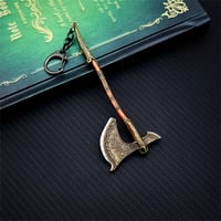 Image 5 of Gaming Weapon Keychain For Men, Metal Mens Ax Hammer Weapons Keychain Pendant, Christmas Gifts For G