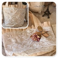 Image 2 of Handmade Vintage french lace Bucket Bag