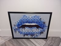 Image 3 of BLUE GLOSSY LIP PRINT