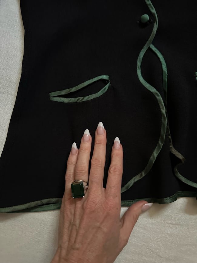 late 60s Ossie Clark jacket blouse 