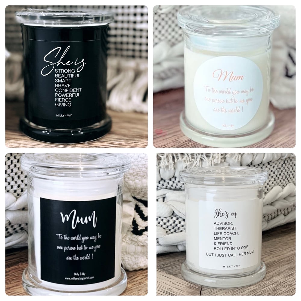Image of Mother’s Day Quote Soy Candle (4 designs to choose from) 
