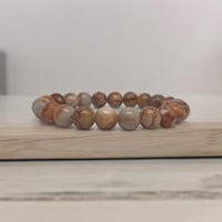 Red Wed Rhondanite Natural Stone Bracelet