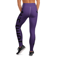 Image 3 of Yoga Leggings (purple John 3:16)