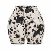 Image 1 of Cow print Biker Shorts