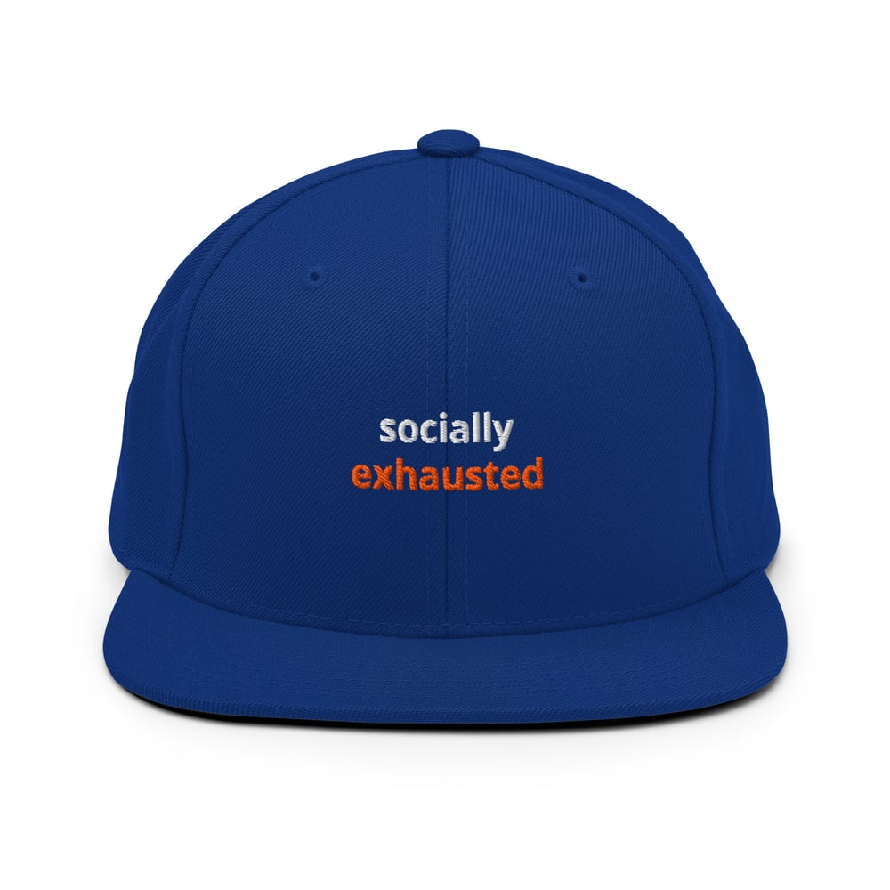 Image of Socially Exhausted Snapback - Classic
