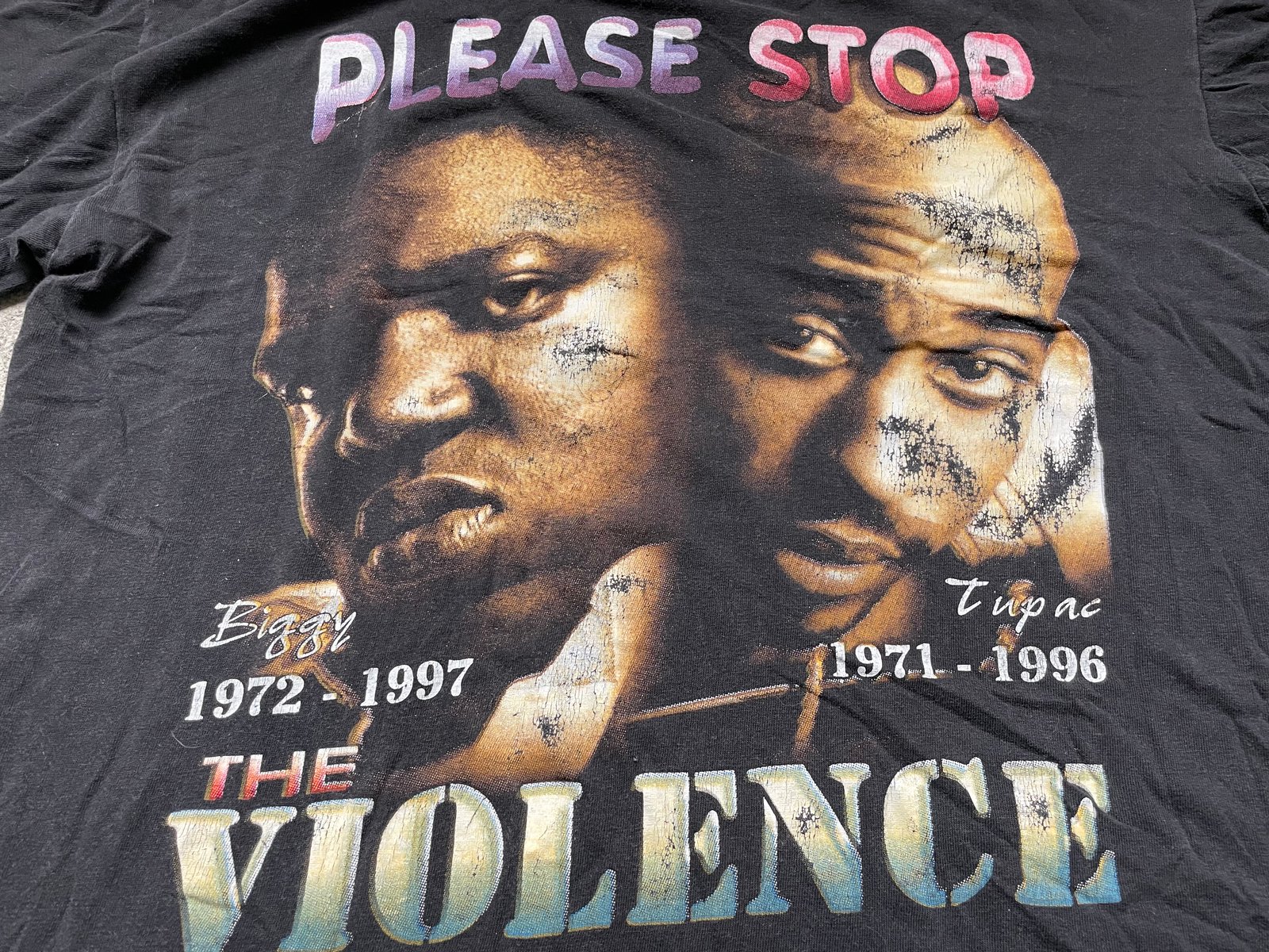 超激レア 当時物 2PAC&BIGGIE RAP TEE 【良好品】 nods.gov.ag