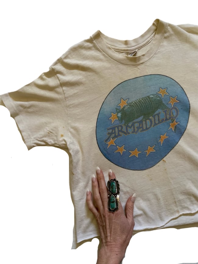 70s Armadillo world headquarters texas tee