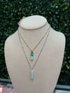 color splash bamboo necklace