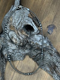 Image 3 of 3mm-6mm Graduated Sterling Silver Pearls 