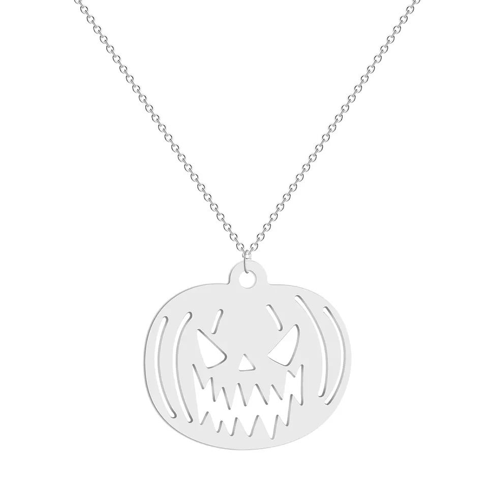 Image of Pumpkin Stainless Steel Pendant Necklace