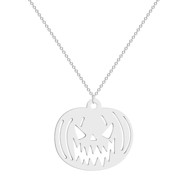 Image of Pumpkin Stainless Steel Pendant Necklace