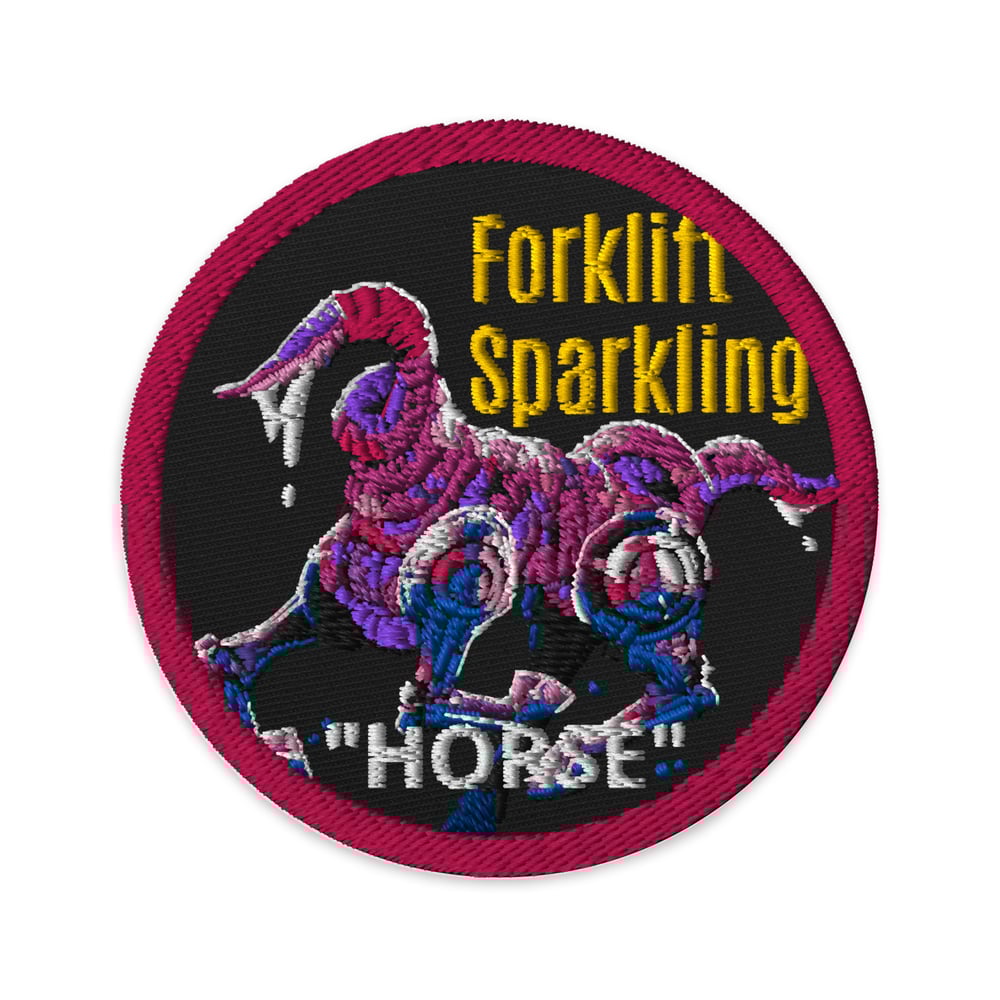 Image of Forklift Sparkling Embroidered Patch