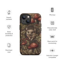 Image 17 of Boho Nature Cottagecore Inspired Hedgehogs Among Mushrooms Tough Case for iPhone®