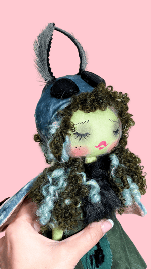 Image of MOTH INSPIRED SMALL ART DOLL