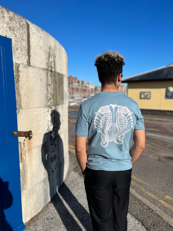Image of Seahorse T-shirt, Blue