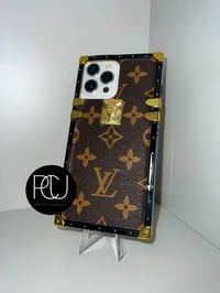 Brown Luxe Trunk Iphone Case