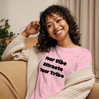 Image 6 of Your Vibe Attracts Your Tribe - Women's Relaxed T-Shirt